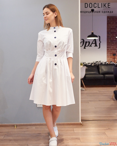 ПЛАТЬЕ DOCLIKE DL319 белое