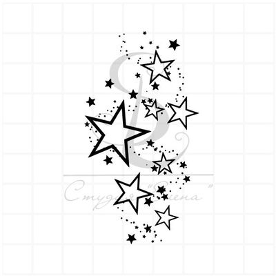 Фоновый штамп звездное небо