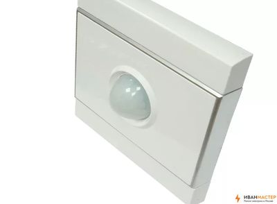 Монтаж датчика движения скрытой установки