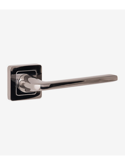 Ручка дверная CODE DECO НА КВАДРАТНОМ ОСНОВАНИИ H-22112-A-BN ЧЕРНЫЙ НИКЕЛЬ