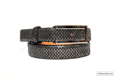 Черный женский узкий ремень премиум хорошего качества