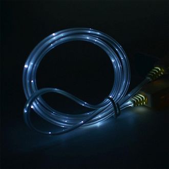 Дата- кабель Орбита TS-3032  USB 1A  светящийся  micro- 80см LED