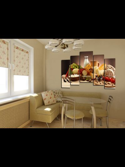 Модульная картина "Сытное ассорти"