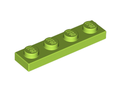 Plate 1 x 4, Lime (3710 / 4122441 / 4187743)