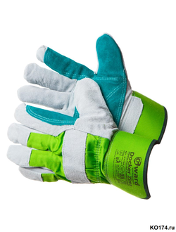 Перчатки спилковые утепленные комбинированные Docker Zima