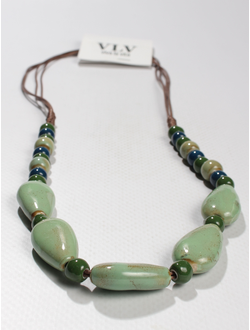 Колье "Керамические бусины 9"