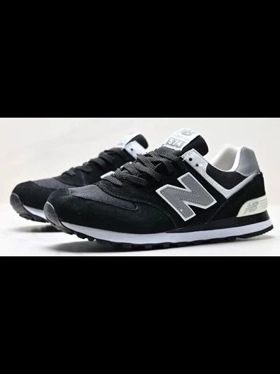 New Balance White Black мужские