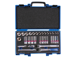 Набор торцевых головок с принадлежностями 3/8", двенадцатигранные, 1/4"-15/16" мм, 32 предмета KING TONY 3032SRV
