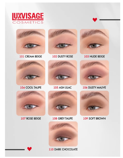 ЛюксВизаж Тени для век Жидкие Матовые  3г. Matt tint waterproof 12H