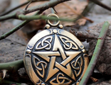 Пентаграмма Кельтская, бронза 32*40мм D-32мм