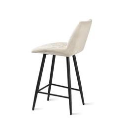 ОМЕГА ПОЛУБАРНАЯ Стул, Сиденье  CATALANA 02 светло-бежевый/каркас Черный муар