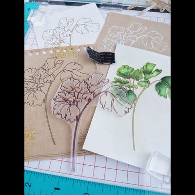 ФП штамп "Веточка череды"