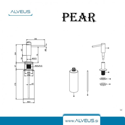 ДОЗАТОР ALVEUS PEAR SAT