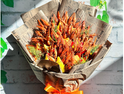 Букет из раков с сыром