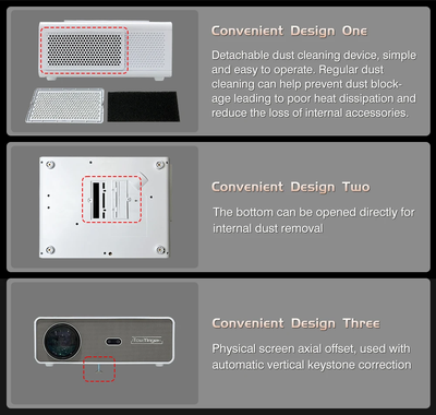 Видеопроектор TouYinger (Everycom) Q10W MAX Full HD со встроенным Android ( версия 2024 года) 800 ANSI люменов