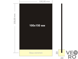 Меловая табличка-ценник 100х150 мм на деревянной подставке