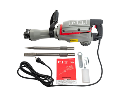 Отбойный молоток  P.I.T. GSH65-C4 HEX30 электрический (1700Вт, 42Дж, 1850 уд/мин, пика, зубило, масленка)