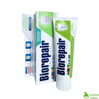 ДЕТСКАЯ ЗУБНАЯ ПАСТА BIOREPAIR JUNIOR MINT СО ВКУСОМ СЛАДКОЙ МЯТЫ ДЛЯ ДЕТЕЙ ОТ 6 ДО 12 ЛЕТ