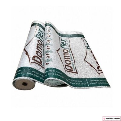 Подложка DomoFlex 3 мм с интегрированным скотчем купить в интернет-магазине mirovoy-parquet.ru