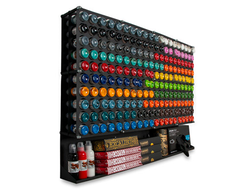 Модуль настенный под пигменты на 200 тар 1 унция с полкой