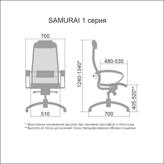 SAMURAI Comfort-1.01 светло-серый