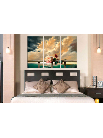 Модульная картина &quot;Ванильные облака&quot;