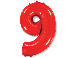 Фольгированная цифра-Красная