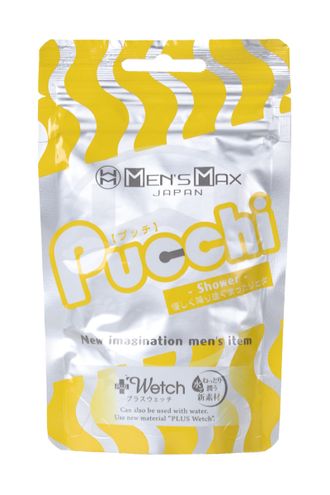 MM-06 МАСТУРБАТОР НЕРЕАЛИСТИЧНЫЙ, PUCCHI SHOWER, MENSMAX, TPE, БЕЛЫЙ, 6,5 СМ