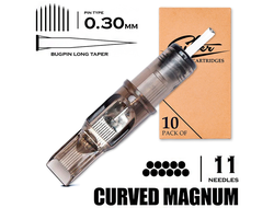 11 CMLT/0.30 - Curved Magnum Bugpin Long Taper "EZ FILTER"