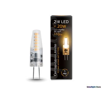 Gauss LED T10 2w 827/840 АС220-240v G4