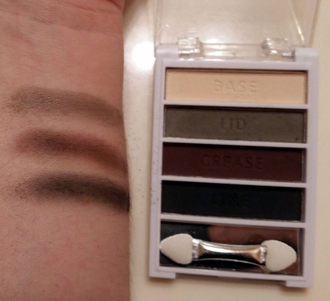Палитра теней 4 цвета E.L.F. Essential Matte for Plum (без упаковки)