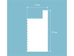 Молдинг Cosca MF003, гладкий, под покраску, экополимер, 2,8 метра