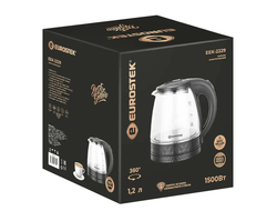Чайник Eurostek EEK-2229 стекло, 1,2л