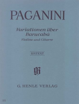 Paganini 60 Variations on Barucaba theme op. 14 for Violin and Guitar