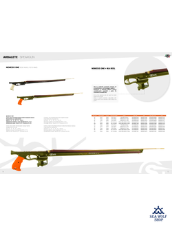 Ружье Арбалет Sigalsub Nemesis One Green с катушкой, 76см