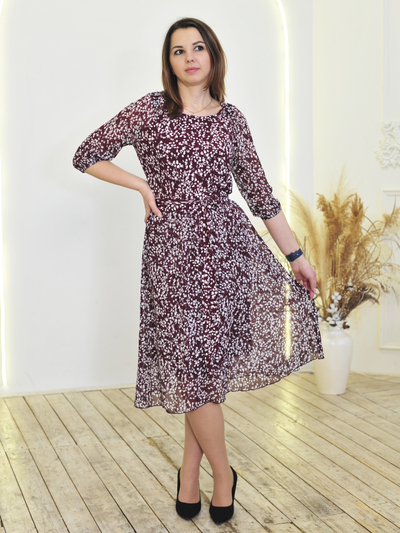 Платье: 548-0225 бордо