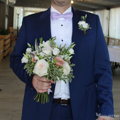 Букет невесты & Бутоньерка № 1328