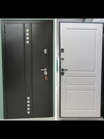 ЛАЙНДОР. ДВОЙНОЙ ТЕРМОРАЗРЫВ. АРКТИКА 102 мм (ТРЕХКОНТУРНАЯ) ШАГРЕНЬ ЧЕРНАЯ/ БЕЛЫЙ МАТОВЫЙ.