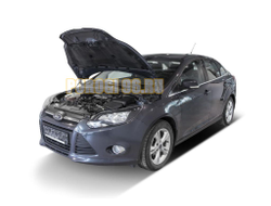 Амортизаторы капота, 2 шт. АвтоУпор для Ford Focus III / III рестайлинг 2011-2015 / 2014-2019