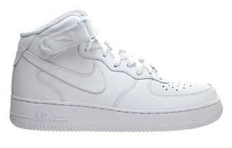 Nike Air Force 1 Белые полностью, кожа мех (36-41) Арт: 009М