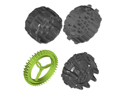 Цельные пластиковые колеса