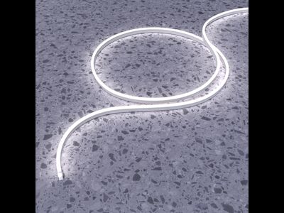 Гибкий неон 1708 24В 9,6Вт/м 6000K IP67 5м, 200491