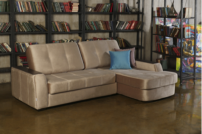 ДВУСПАЛЬНЫЙ РАСКЛАДНОЙ ПРУЖИННЫЙ УГЛОВОЙ ДИВАН-КРОВАТЬ БЕРЛИН, С РЕГУЛИРУЕМЫМИ ПОДУШКАМИ, МЕТАЛЛОСКЕЛЕТ, СО СПАЛЬНЫМ МЕСТОМ И МЕХАНИЗМОМ ДЕЛЬФИН, ШИРОКИЕ ПОДЛОКОТНИКИ С ДЕКОРОМ