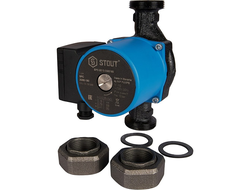 Насосная группа STOUT с 3-х ходовым приводным смесителем 1" с циркуляционным насосом 25/60-180 (Арт.