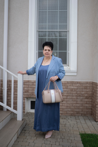 Платье-комбинация «Хочу на Мальдивы», синий — 100% хлопок