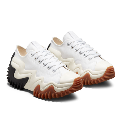 Настоящие белые Converse Run Star Motion на платформе низкие 172896C