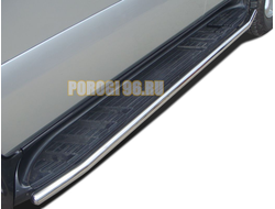 Защита штатного порога	d42 для Toyota Land Cruiser Prado 120 (2003-2009)