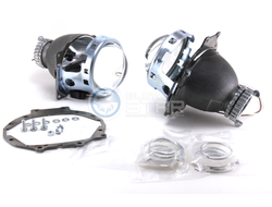 Комплект Koito Q5 D2S с рамками для замены штатных ксеноновых / галогенных линз автомобиля Mitsubishi Pajero 4 (2006 - 2014)