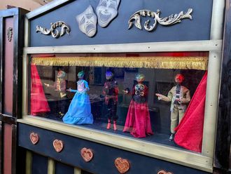 Scene with puppets