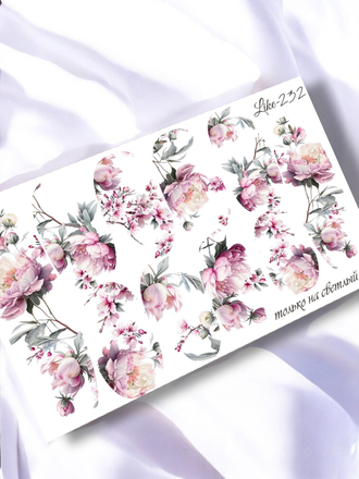 Слайдер-дизайн для ногтей LIKE-232